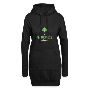 Wir vertrauen auf Artischocken. Gemüse, Vegetarier - Hoodie-Kleid - Schwarz - Vorne
