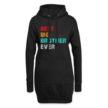 bester großer Bruder aller Zeiten - Hoodie-Kleid - Schwarz - Vorne