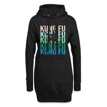 Kung Fu - Hoodie-Kleid - Schwarz - Vorne
