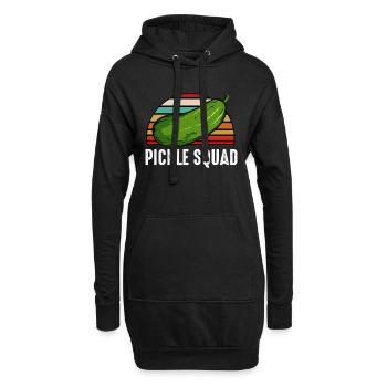Pickle Squad Retro Sunset - Hoodie-Kleid - Schwarz - Vorne
