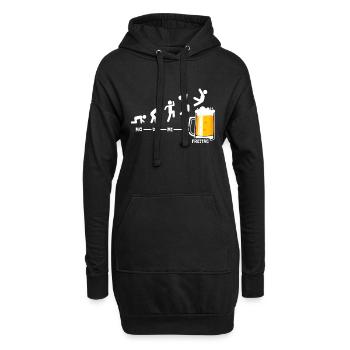Semaine de la bière Vendredi Week-end Cool Beer Cadeau - Sweat-shirt à capuche long Femme - noir - Devant
