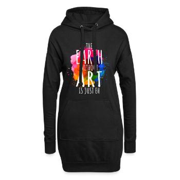Earth Without Art est juste Eh professeur d'art - Sweat-shirt à capuche long Femme - noir - Devant
