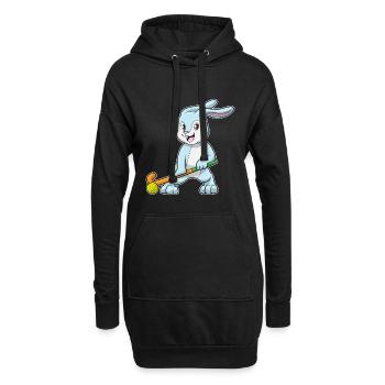 Crosse de hockey sur gazon Rabbit - Sweat-shirt à capuche long Femme - noir - Devant