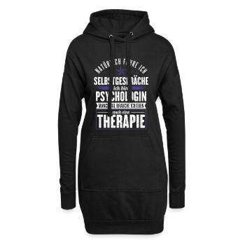 Psychologin Beruf Psychotherapeutin Geschenk - Hoodie-Kleid - Schwarz - Vorne