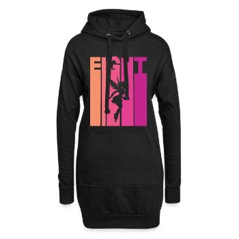 8. Geburtstag Mädchen Fee - Hoodie-Kleid - Schwarz - Vorne