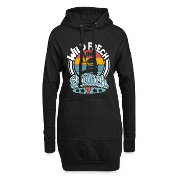 Ninja 7 Jahre Geburtstag Kinder - Hoodie-Kleid - Schwarz - Vorne