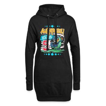 5. Geburtstag 5 Jahre Dinosaurier T Rex - Hoodie-Kleid - Schwarz - Vorne