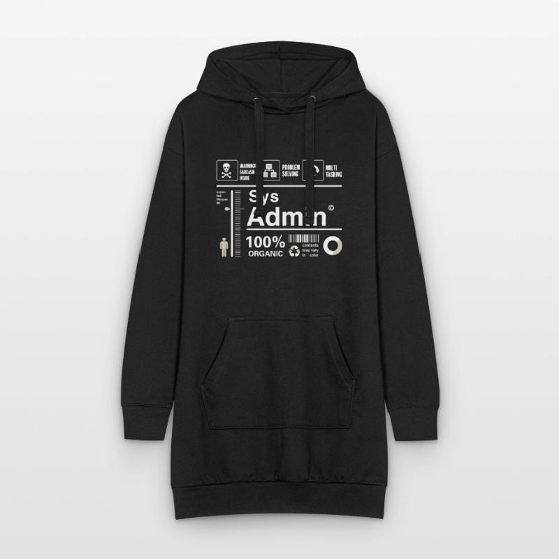 sys admin Content Irony Humor Computer Nerd pc cor Hoodie Dress