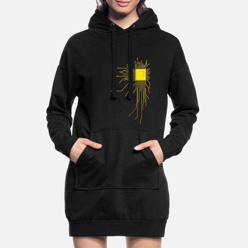 platine Core cpu Computer Nerd Programmierer admin Hoodie-Kleid