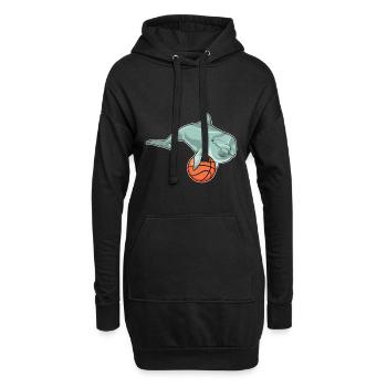 Dolphin Basketteur Basketteur - Sweat-shirt à capuche long Femme - noir - Devant