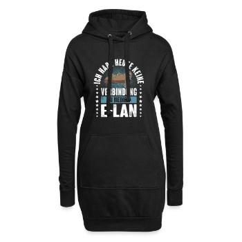 Faultier E Lan - Hoodie-Kleid - Schwarz - Vorne