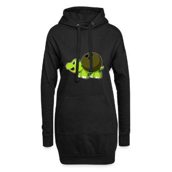 Tortue Bowling Boule de bowling - Sweat-shirt à capuche long Femme - noir - Devant
