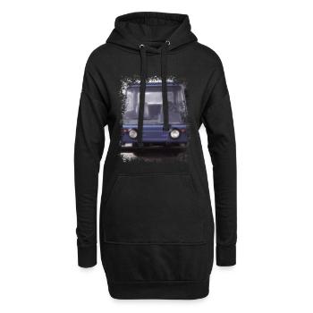 Multivoiture M25 - Sweat-shirt à capuche long Femme - noir - Devant