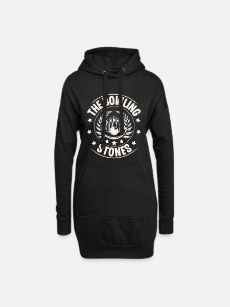 Bowling - Hoodie-Kleid - Schwarz