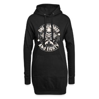 Dart Darten Darts - Hoodie-Kleid - Schwarz - Vorne