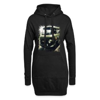 Barkas - NVA - RDA - Transporteur - Sweat-shirt à capuche long Femme - noir - Devant