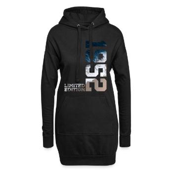 74E ANNIVERSAIRE ÉDITION LIMITÉE 1952 - Sweat-shirt à capuche long Femme - noir - Devant
