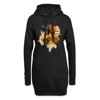 | BMX Bicyclette - Sweat-shirt à capuche long Femme - noir - Devant