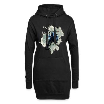 Simson Schwalbe - Hoodie-Kleid - Schwarz - Vorne
