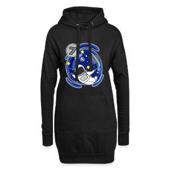 7 Jahre alt Junge - 7 Geburtstag - Ich bin 7 - Hoodie-Kleid - Schwarz - Vorne
