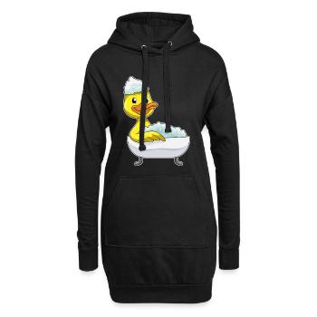 Baignoire de bain pour canards - Sweat-shirt à capuche long Femme - noir - Devant
