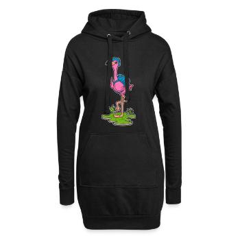Randonnée à dos Flamingo Wanderer - Sweat-shirt à capuche long Femme - noir - Devant