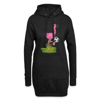 Joueurs de football Flamingo Football - Sweat-shirt à capuche long Femme - noir - Devant