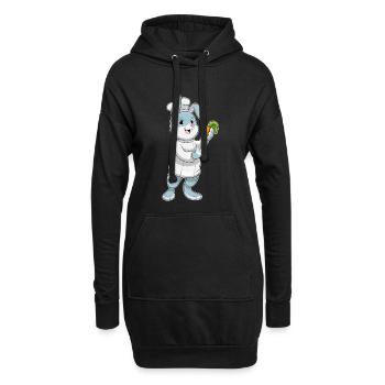 Bunny Cook Cuisinière Cuisinière de Carottes - Sweat-shirt à capuche long Femme - noir - Devant