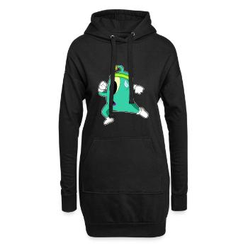 Jogging extraterrestre sport de jogging - Sweat-shirt à capuche long Femme - noir - Devant