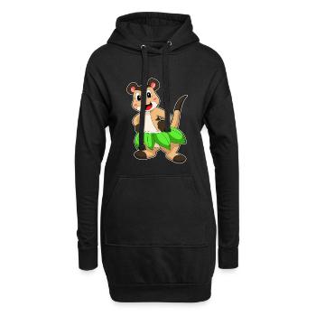 Ballerina Danse Ballérine de Suricate - Sweat-shirt à capuche long Femme - noir - Devant