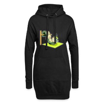 Caterpillar Abdominal Training Bodybuilding - Sweat-shirt à capuche long Femme - noir - Devant