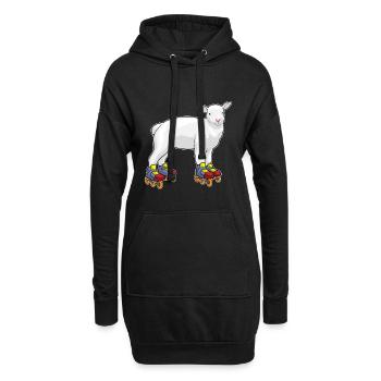 Patins en ligne Lamm Patins en ligne - Sweat-shirt à capuche long Femme - noir - Devant