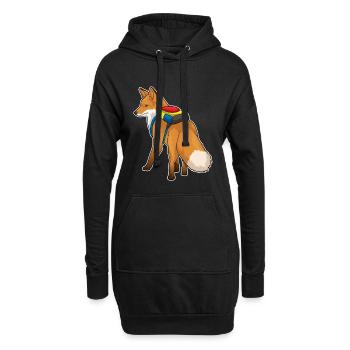 Fox Student Backpack School - Hoodie Dress - black - Front