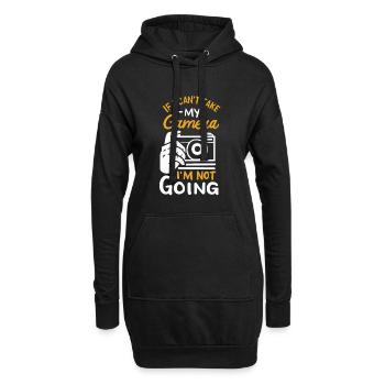Fotografie Witz - Hoodie-Kleid - Schwarz - Vorne
