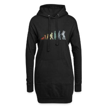 Kind zum Fotografen - Hoodie-Kleid - Schwarz - Vorne