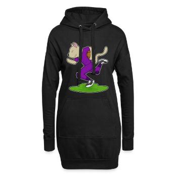Sports de football américain des Cat - Sweat-shirt à capuche long Femme - noir - Devant