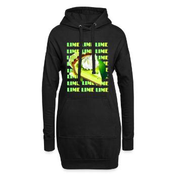 Tarte au citron vert clé - Sweat-shirt à capuche long Femme - noir - Devant