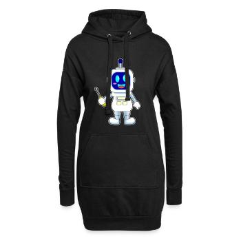 Atelier de tournevis mécanique robotisée - Sweat-shirt à capuche long Femme - noir - Devant