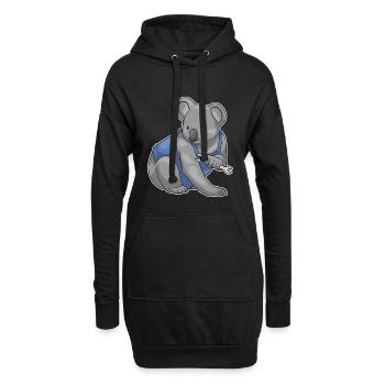 Atelier de clés mécaniques Koala - Sweat-shirt à capuche long Femme - noir - Devant