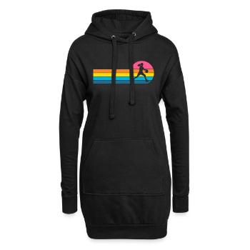 Basketball féminin Basketball féminin - Sweat-shirt à capuche long Femme - noir - Devant