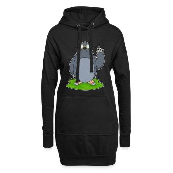 Verres à grains de beauté - Sweat-shirt à capuche long Femme - noir - Devant