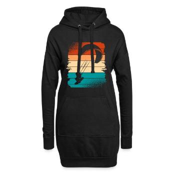 Kitesurfer Kitesurf Kitesurf - Sweat-shirt à capuche long Femme - noir - Devant