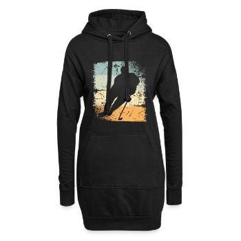 Eishockey - Hoodie-Kleid - Schwarz - Vorne