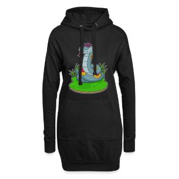 Snake Sunglasses - Hoodie Dress - black - Front