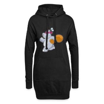 Nilpferd Bandit Geldsack - Hoodie-Kleid - Schwarz - Vorne