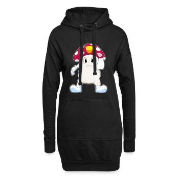 Pilz Polizist Polizei - Hoodie-Kleid - Schwarz - Vorne