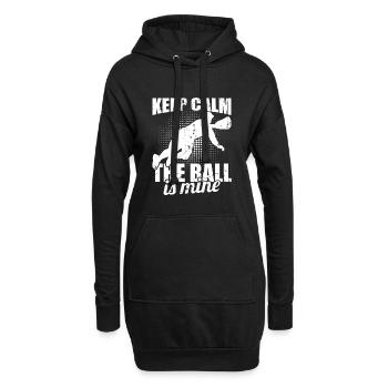 Baseball Catcher - Hoodie-Kleid - Schwarz - Vorne