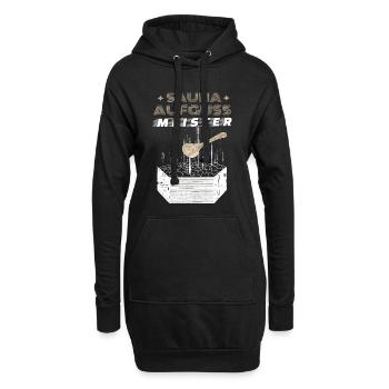 Sauna Aufgussmeister - Hoodie-Kleid - Schwarz - Vorne