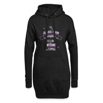 Team scorpion cadeau femme fille scorpion signe - Sweat-shirt à capuche long Femme - noir - Devant