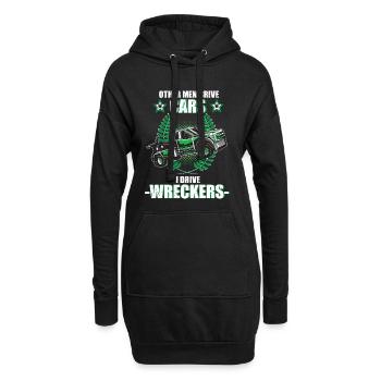 Profession de dépanneuse de service de remorquage - Sweat-shirt à capuche long Femme - noir - Devant
